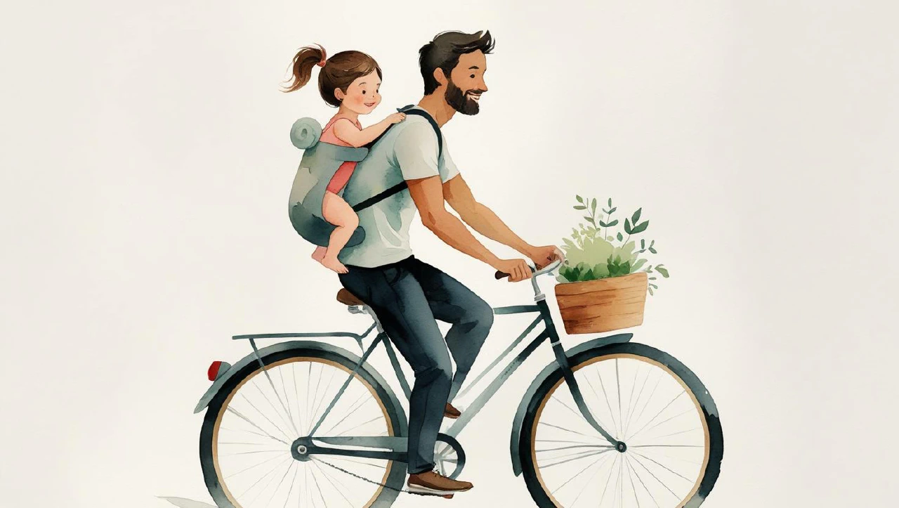 0歳児と風を感じる！おんぶ紐×自転車でジェットコースター級の冒険を